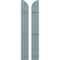 Ekena Millwork Americraft 2-Board (3 Batten) Wood Joined Board-n-Batten Shutters w/ Arch Top, ARW401BQ207X77SBH, PR ARW401BQ207X77SBH - alternate 1